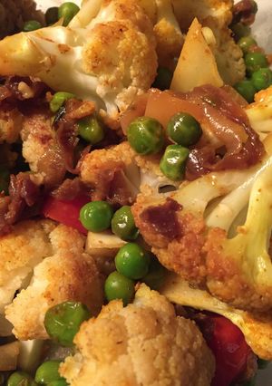 A picture of Sauteed Cauliflower & Freekeh.