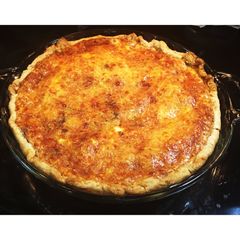 A picture of Mushrooms, Sausage & Onion Quiche.