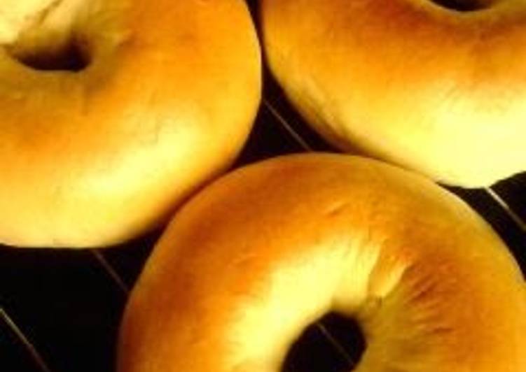 Recipe: Perfect Chewy Soy Milk Bagels This is A Recipe That Has Been Tested  From Best My Grandma's Recipe !!