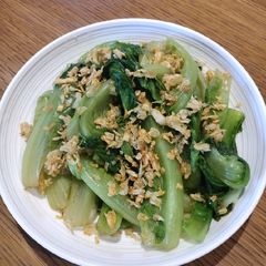 Chinese Lettuce in Oyster Sauce A picture of Chinese Lettuce in Oyster Sauce.