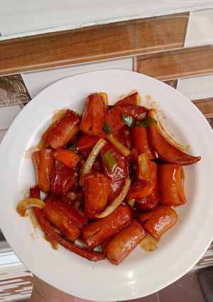 Foto resep Saus barbeque Sosis & Beef slice