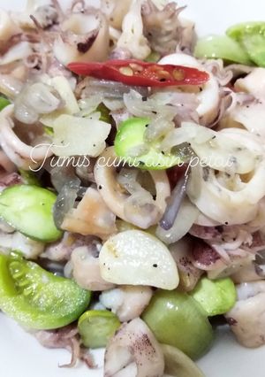 Foto resep Tumis Cumi Asin Petai