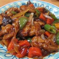 A picture of Not Deep Fried! Rich Sweet and Sour Pork.