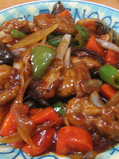 A picture of Not Deep Fried! Rich Sweet and Sour Pork.