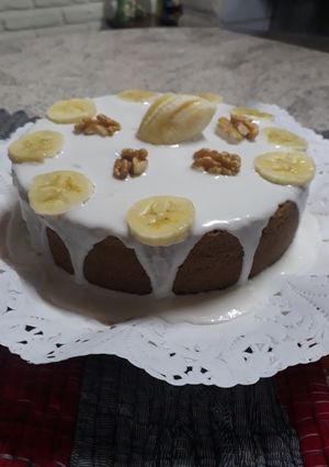 Una foto de Torta de banana 🍌🍌🍌