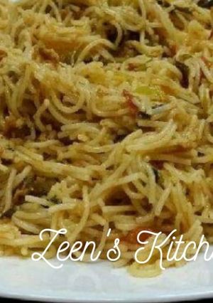 A picture of Hyderabadi Khare Sewaiyan with Kheema.