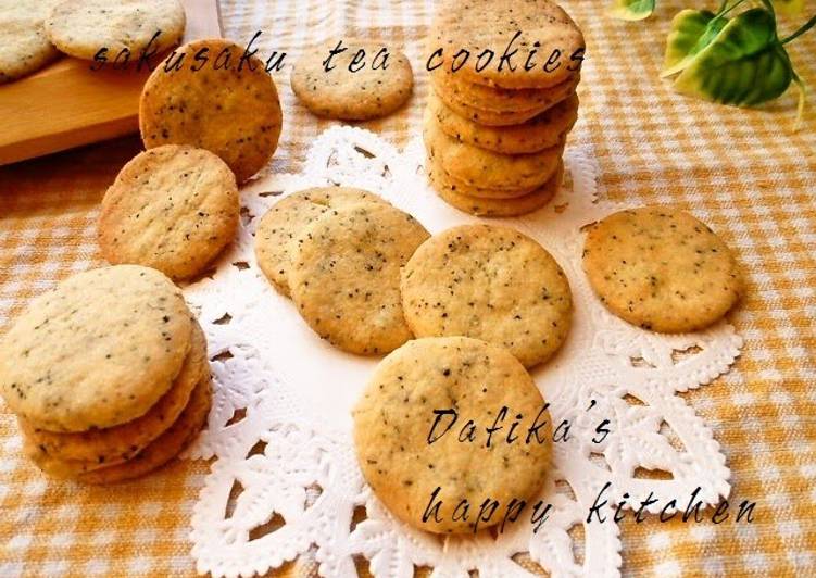 Recipe of Super Quick Homemade Crispy Black Tea Cookies