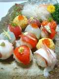 Simple Temari Sushi Using a Pack of Sashimi