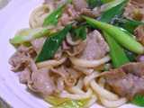 pork udon stir fry