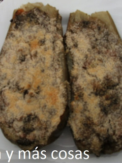 Una foto de Berenjenas rellenas de escalibada