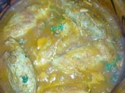 Una foto de bistec relleno de verduras