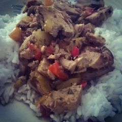 A picture of Chris's Chicken Creation.