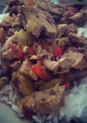 A picture of Chris's Chicken Creation.