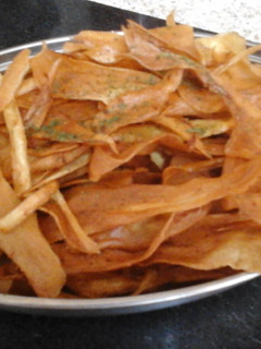 A picture of My Deep Fried Parsnip Crisp.
