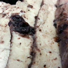 A picture of Blueberry-Red Bull Braised Pork Loin.