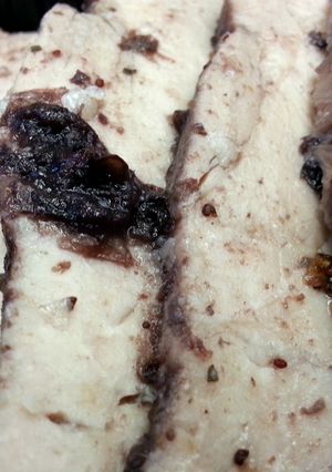 A picture of Blueberry-Red Bull Braised Pork Loin.