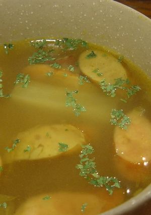 A picture of A Little Spicy! Onion and Daikon Radish Curry Soup.