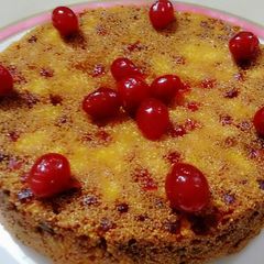 A picture of Dates Rava Cake (Tea Time Cake).