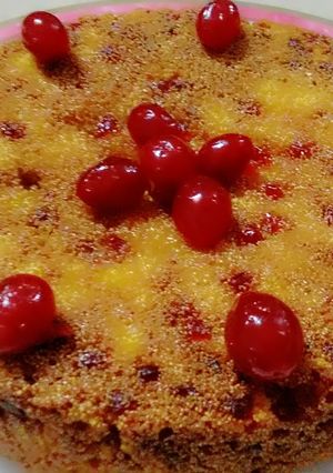 A picture of Dates Rava Cake (Tea Time Cake).