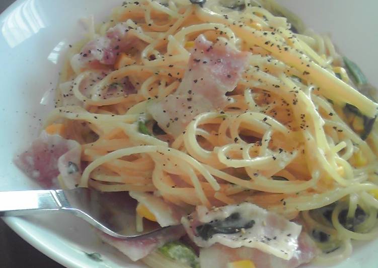 How to Make Recipe of Easy Cream Pasta for Lunch