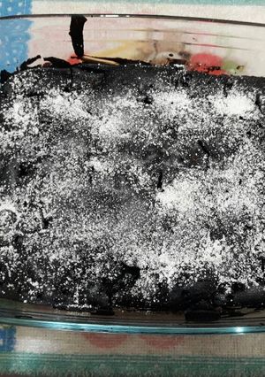 Una foto de Budín de Algarroba con manzanas y pasas