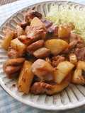 Rich Ginger Chicken Thighs with Japanese Yam