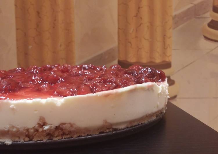 Steps to Make Award-winning Simple  flavoured , no baking  cheesecake