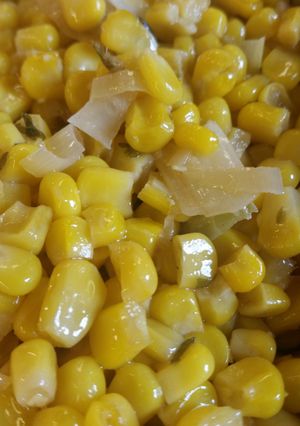 A picture of Corn W/ Ginger & Lemongrass.