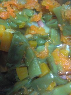 Una foto de Vainas con calabaza