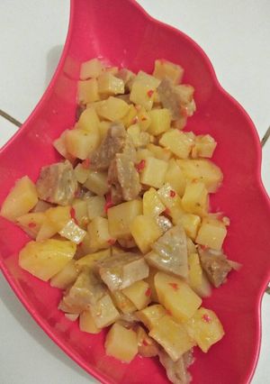 Foto resep Tumis bakso kentang