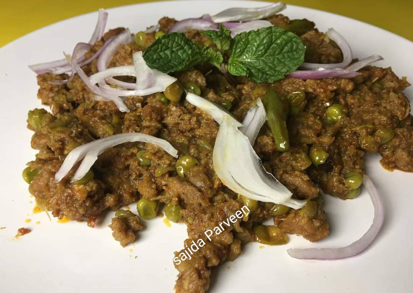 Beef Keema with Matar