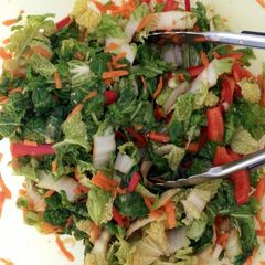 A picture of Asian slaw.
