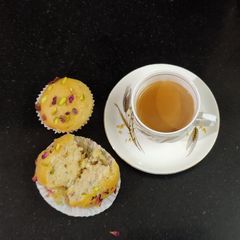 A picture of Rose Pistachio Muffins.