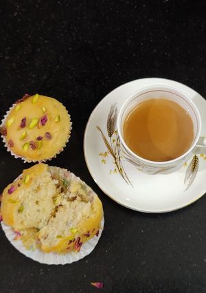 A picture of Rose Pistachio Muffins.