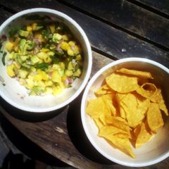 A picture of Mango pineapple salsa.