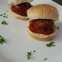 A picture of Zesty Meatball Sliders.