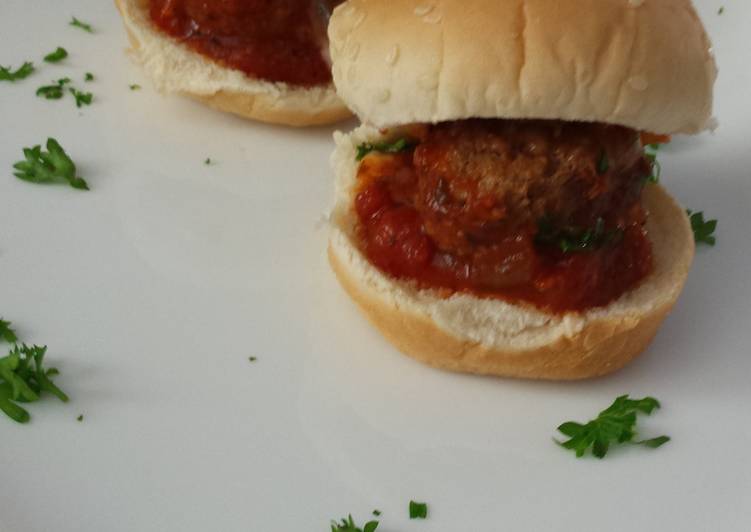 Steps to Prepare Super Quick Zesty Meatball Sliders