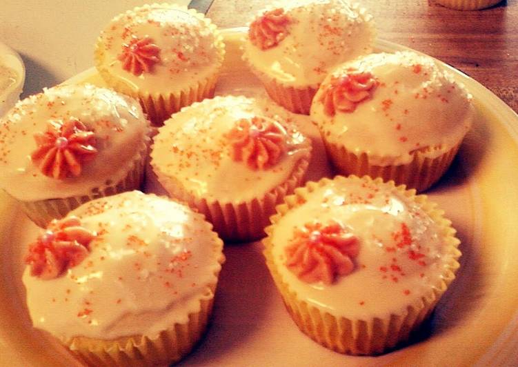 How to Make Appetizing Orange Blossom Cupcake!