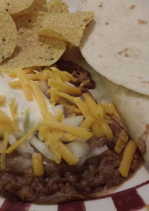 A picture of Nan's Refried Beans.