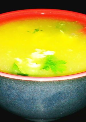 A picture of Mike's Easy Egg Drop Soup.