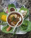 Veg Thukpa soup with noodles