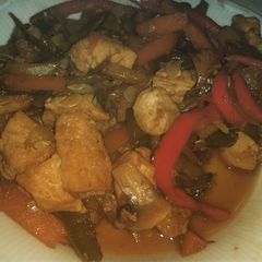 A picture of Stir-Fried Chicken & Vegetables.