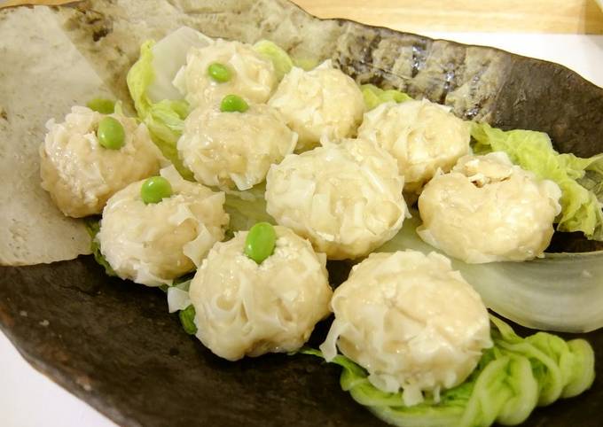 Simple Way to Prepare Delicious Tofu and Ground Chicken Shumai Dumplings