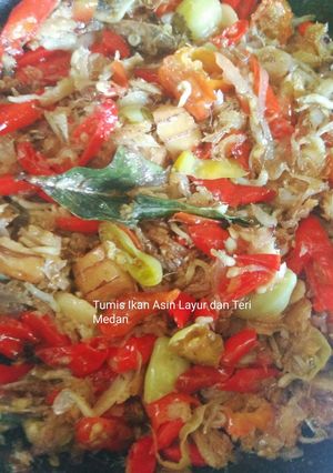 Foto resep Tumis ikan layur asin dan Teri