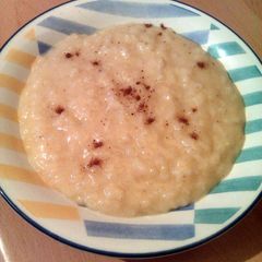A picture of Vickys Creamy Rice Pudding, GF DF EF SF NF.