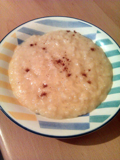 A picture of Vickys Creamy Rice Pudding, GF DF EF SF NF.