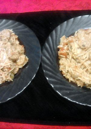 A picture of quick, easy generic jambalaya for 2.