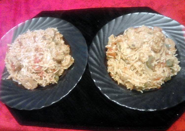 Steps to Make Quick quick, easy generic jambalaya for 2