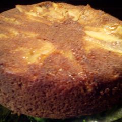 Sunshine's apple skillet cake A picture of Sunshine's apple skillet cake.