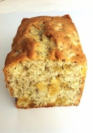 A picture of Fluffy Jasmine & Fruit Pound Cake.
